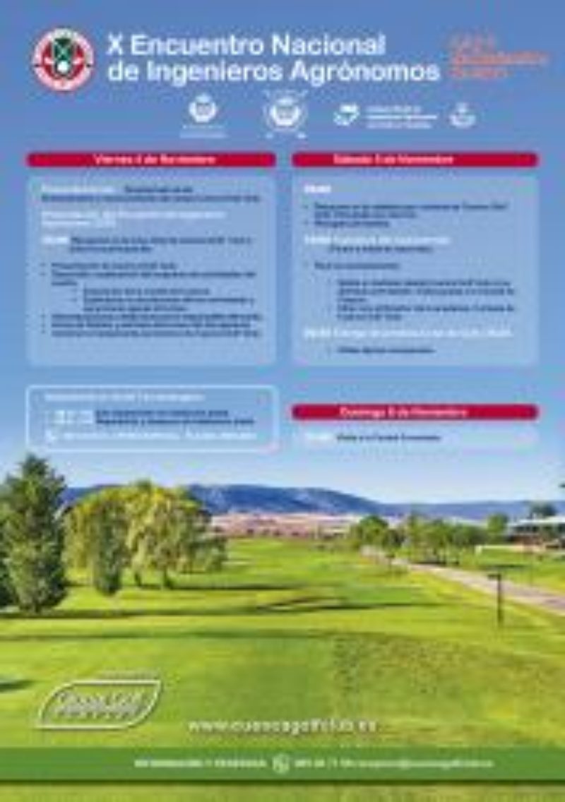 X Encuentro Nacional de Ingenieros Agrónomos- Campeonato de Golf