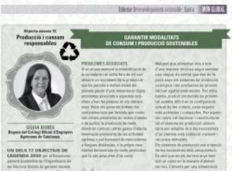 Article de la Degana, Silvia Burés, a la revista Món Empresarial