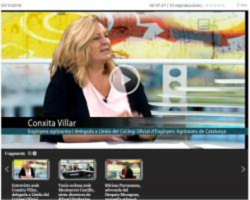 Debat Agroalimentari sobre Economia Circular a Lleida TV amb la delegada de Lleida, Conxita Villar