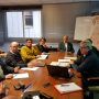 La comissió de l’ Aigua del COEAC es reuneix amb els companys: Antoni Enjuanes del DARP i Xavier Vall-llosera d’Infraestructures. cat