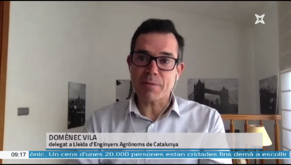 “El sector primari és un dels que més ràpidament absorbeix les innovacions” Entrevista al Delegat a Lleida d’Enginyers Agrònoms, Domènec Vila
