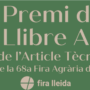 51 Premi del Llibre Agrari i 7 Premi de l’Article Tècnic Agrari (2022)