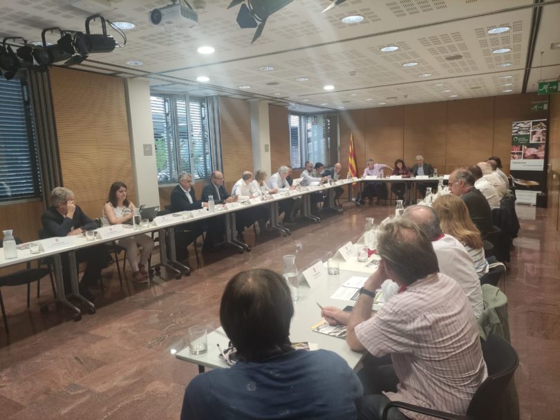 El company Fernando Ortega assisteix a la reunió del Consell Català de l’Alimentació, en representació del Col·legi