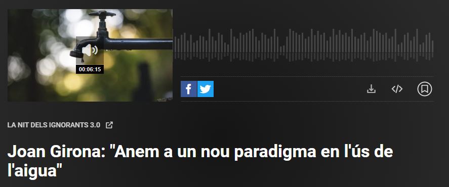 El company Joan Girona al programa La nit dels ignorants 3.0 de Catalunya Ràdio