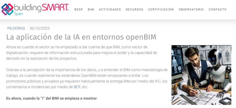 Article interessant del company Agustí Jardí sobre BIM, a la web de Building Smart
