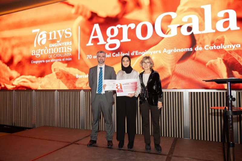Ouijdan Hajjaj El Imrani, guanyadora del VI Premi d’Excel·lència al millor Treball Final de Màster en Enginyeria Agronòmica